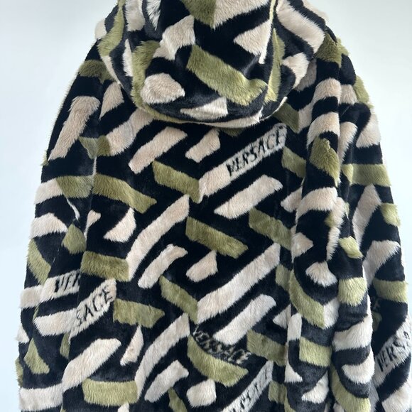 Versace Fur Graphic Coat - Picture 3 of 10